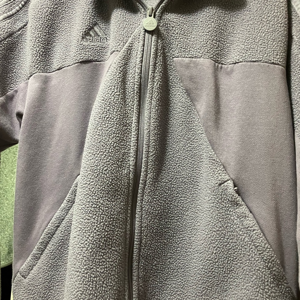 Adidas Purple Fleece Jacket Women’s Size M